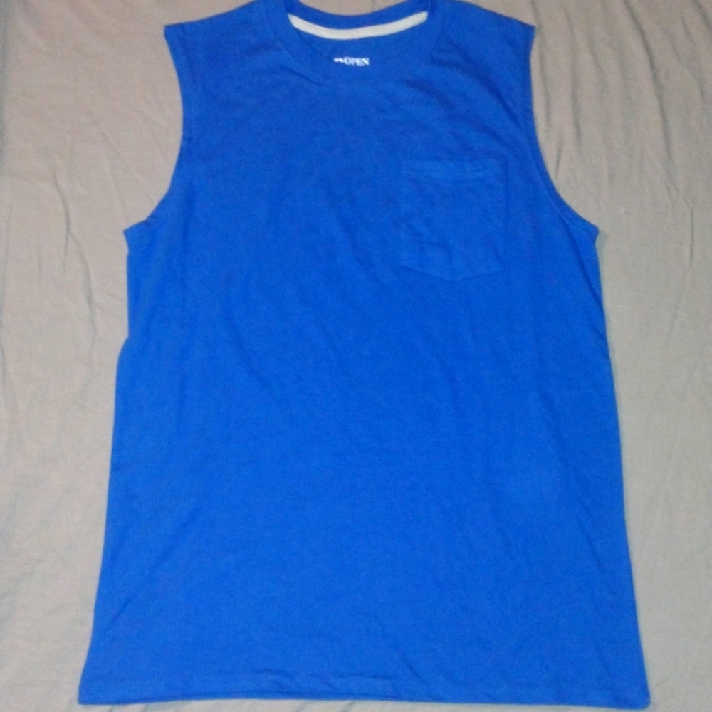 Men's New without Tags Open Trail Sleeveless Royal Blue Shirt